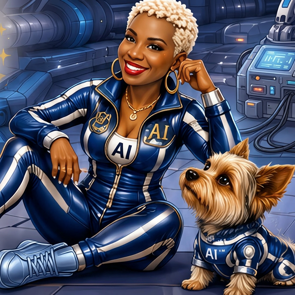 Coach Koffe as AI Wellness Superhero with Simba
